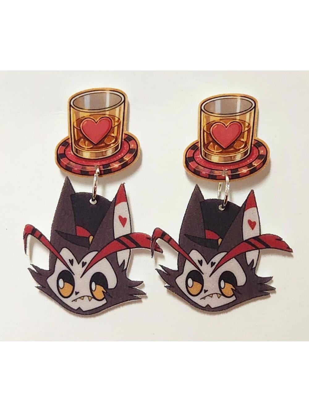 Husk earrings  - Hazbin Hotel